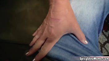 Preview 1 of My Fav Myanmar Sex Moehayko2 - My busty blonde MILF stepmother found me sitting at the couch very depressed