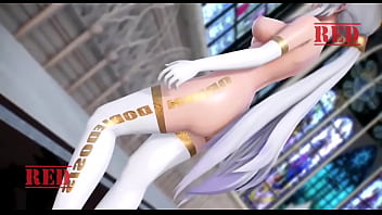 Preview 1 of Italian Incest Daughter Mother - MMD R18 HAKU WHITE SUIT CONQUEROR