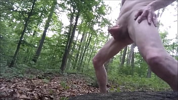 Preview 2 of New House Wife - Sweaty Woods Ass Vibrator Fuck Wank Public Risky July 2017