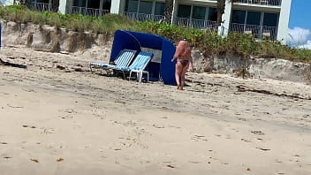 Preview 3 of Shemale Fuking Girls - Blonde Babe Kelley Cabbana Fucking on Public beach