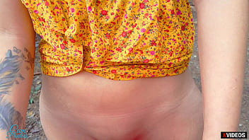 Preview 3 of Karol Orchid Creampie - Public pickup and cum inside the girl outdoors.. / Cum Panties