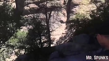 Preview 1 of Rade Girl Hd - SHE DRINKS CUM INSTEAD OF WATER While Hiking in the Forest