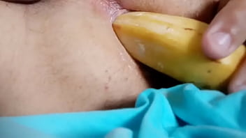 Preview 2 of Home Alone Mom Rape By Step Son - Brincando com a banana