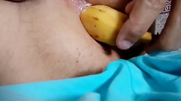 Preview 3 of Home Alone Mom Rape By Step Son - Brincando com a banana