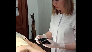Preview 1 of 8 Tan Xxx - Depilation mistress SugarNadya makes a haircut with a pubic, dick trimmer and anus shaving - I put it on all fours