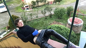 Preview 3 of Xxx Video Pono Nina Porno - Smoking fetish in leather pants ️️️