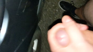Preview 1 of X Video Hot Mom - Cumming on stranger&#039_s car door handle public