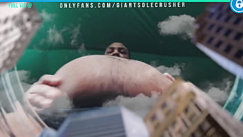 Preview 2 of Lily Hal - Shrunken City In A Jar (Fart   Feet   Cum)