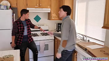 Preview 2 of Free Sex Mature - Jay Romero and Rion King wants some pizza and Ember Snow delivered it fresh and hot with an extra threesome service.