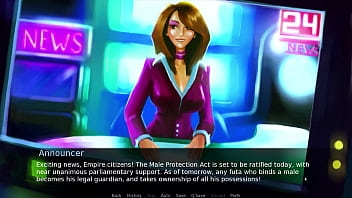 Preview 2 of Dini Sovereign - FutaDom World - Giving head to the landlord to cover the bills (1)