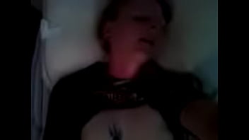 Preview 4 of Phoenix Marie In Red Dress - Blonde milf selfie tits out masturbate