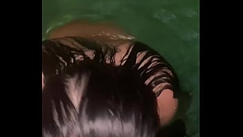 Preview 2 of Schoolgirl Kidnapped By Lesbian - Pawg sucks bbc in the pool