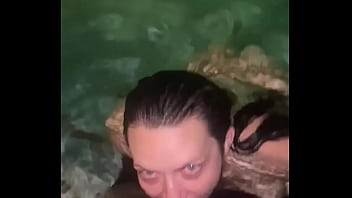 Preview 1 of Schoolgirl Kidnapped By Lesbian - Pawg sucks bbc in the pool
