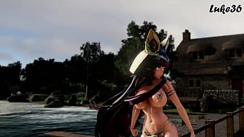 Preview 1 of 4some Lisbians Anal - MMD Luke36 Ramesses II  Follow the leader  MMD R18