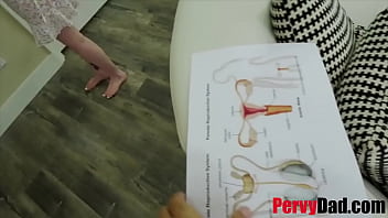 Preview 2 of House Wife Hom Mad Sex - step Daddy Teaches Sex Education- Leia Rae
