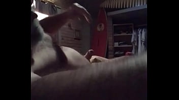 Preview 3 of Black Mom Fucking White Son - Yanking one out this morning.