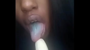 Preview 3 of Sevgilim Evli Tr Den - Tasting a banana