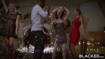 Preview 1 of Www Nx Sex Video Indian Com - BLACKED Hot French girl gets DPed by two huge BBCs at party