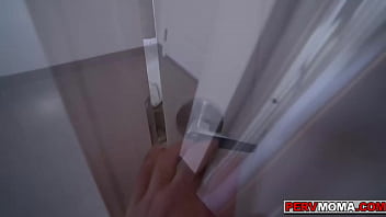 Preview 1 of Red Sofa Faking - Lucky stepson fucking his hot busty Natasha Nice