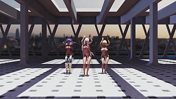 Preview 4 of Marina Larsen - MMD R18 Elf Bunny Style Evelyn Delva Elda
