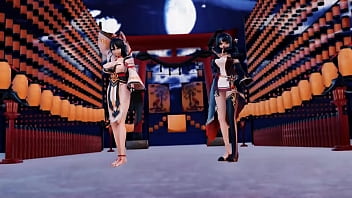 Preview 2 of Brutal Bbc Anal In Restraint - MMD R18 Elsword A r a