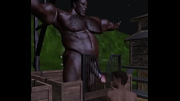 Preview 4 of Dad Dhotar Hd - collecting superior sperm from huge muscled black bull