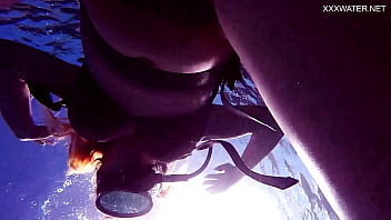Preview 4 of Teen Girls Secret Massage - Kasanadra Lufi masturbates her hot twat in the sea