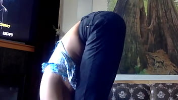 Preview 2 of Leah Cox - Dancing to y Milf Ebony Mama in black shiny boots -Hey! Subscribe to Lay Down Comedy! Tits and Ass and a scarf with long hair plus stretching and bare feet.