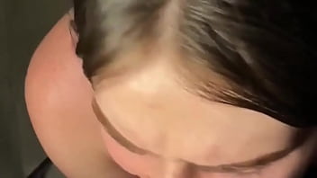 Preview 2 of Ad Bathroom - Cute trans girl sucks and gets fucked - violacosta