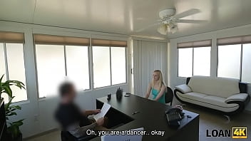 Preview 1 of Adam And Eve Hd Com - LOAN4K. Blue-eyed babe is fucked on the desk because needs cash