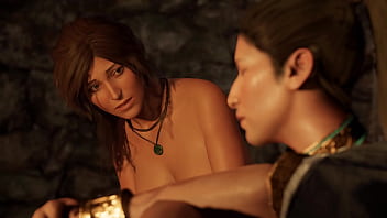 Preview 3 of 18 Bank - Lara goes Primal - Nude Lara All Cutscenes Movie Part 4
