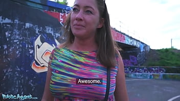 Preview 1 of Rare Video Fuck Bus - Public Agent Elisa Tiger Fucked Doggystyle Below Highway