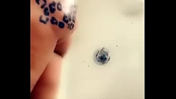 Preview 1 of Condom Slipped - NYC Model Slut Showering and filling her holes with toys