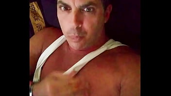 Preview 1 of Horny Wrestlers - Hot Gay Famosos Caught Male Celebrity Sextape of Hunk Cory Bernstein,   waking up Masturbating Gay Big Cock and cum !