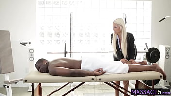 Preview 2 of Nasty Cd - Amazing huge boobs blonde MILF Bridgette B massage huge black penis and rode it