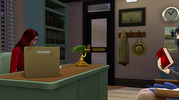 Preview 1 of Seule Avec Mon Papa En Vacances - Blackmailed Student Fucks His School Teacher In her office So He Doesn&#039_t Get Expelled From school