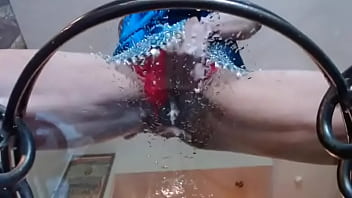 Preview 3 of Downblouse Loving Faith - Squirting through Panties Ginger MoistHer gets your face wet!