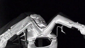 Preview 3 of Stepmom Footjob - Latex Catsuit,  Rubber Gimp,  Leather Sex - Medical Chair.Inversed.11DeadFace