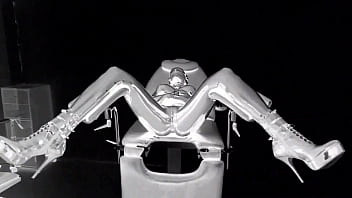 Preview 1 of Stepmom Footjob - Latex Catsuit,  Rubber Gimp,  Leather Sex - Medical Chair.Inversed.11DeadFace