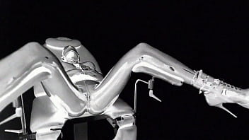 Preview 4 of Stepmom Footjob - Latex Catsuit,  Rubber Gimp,  Leather Sex - Medical Chair.Inversed.11DeadFace