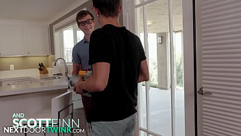 Preview 1 of Filipina Beauty Dildo - NextDoorTwink - Nerdy Scott Finn Seduced By Robotics Club Member