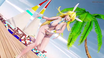 Preview 4 of Japanis Bigg Ass - MMD R18Marine Bloomin