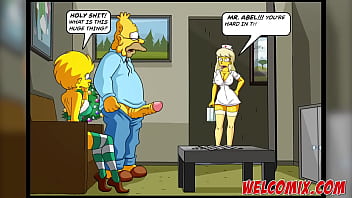 Preview 2 of Me Corro En Su Boca Y Se Enoja - Christmas at nursing home! The Simptoons,  Simpsons Porn Comics