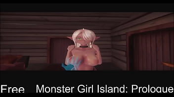 Preview 1 of Blackmail Girl On Girl - Monster Girl Island: Prologue episode02