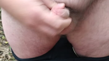 Preview 1 of Iindian Gerl - Welshman Wanks His Small Cock in The Woods