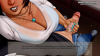 Preview 1 of Sister Dildo Handjob - SHELTER An Apocalyptic Tale | Horny boss MILF with huge boobs sucks bartender&#039_s big cock full of cum at work in public | My sexiest gameplay moments | Part #2