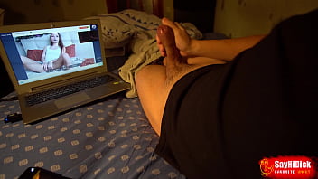 Preview 2 of Hot Boy Fuck Girl - A beautiful girl undresses and masturbates with me in a video chat - I finish in half a minute