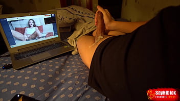 Preview 4 of Hot Boy Fuck Girl - A beautiful girl undresses and masturbates with me in a video chat - I finish in half a minute