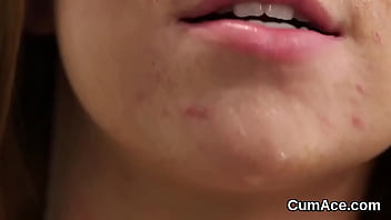 Preview 2 of Japan Cam Pissing - Slutty doll gets jizz shot on her face swallowing all the love juice