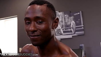Preview 1 of Remaja Melayu Remaja Melayu - Hairy Johnny Hill Barebacks Ebony Gym Buddy - NextDoorBuddies